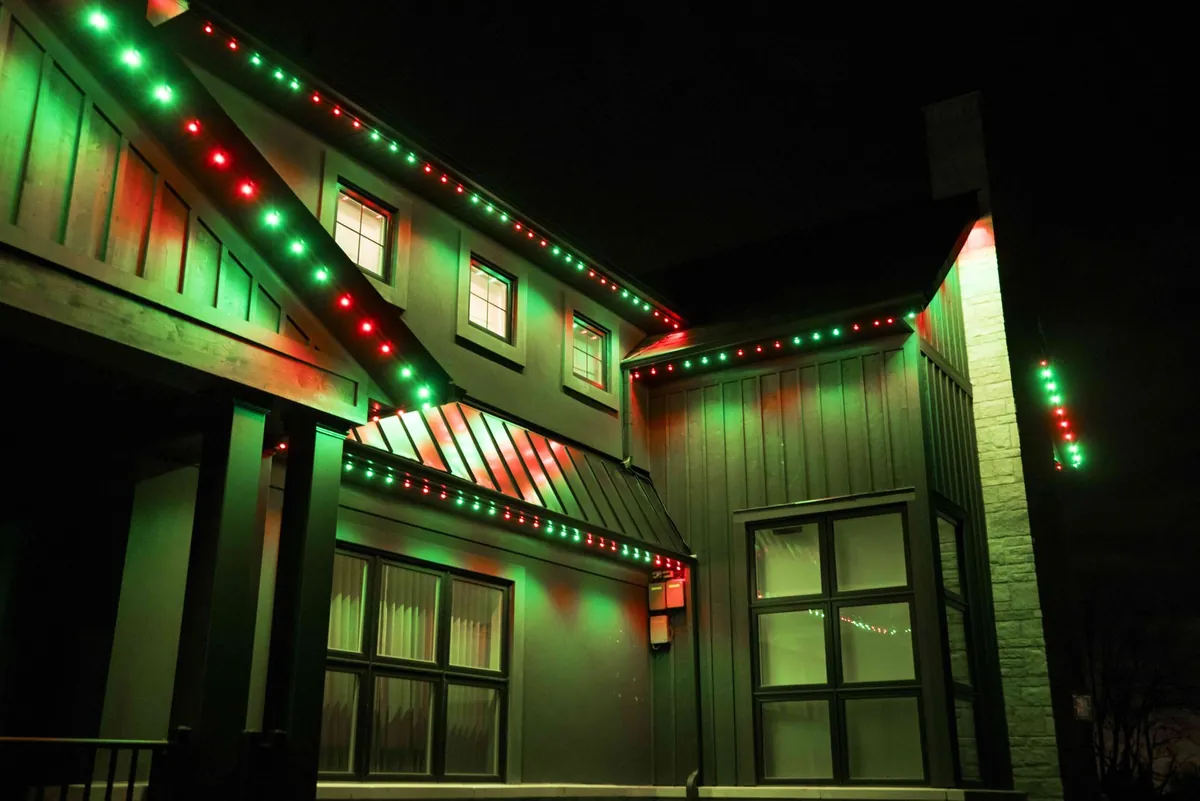 Red, green and white LEDs for Christmas